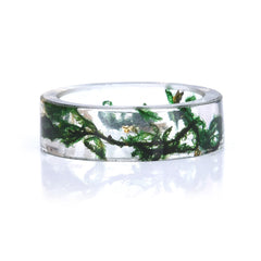 Women's 6mm 'Nature's Branches' Clear Acetate Acrylic Ring