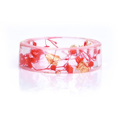 Women's 6mm 'Nature's Branches' Clear Acetate Acrylic Ring