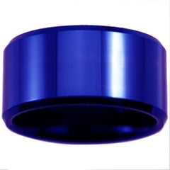 Men's 12mm Blue Tungsten Carbide Ring